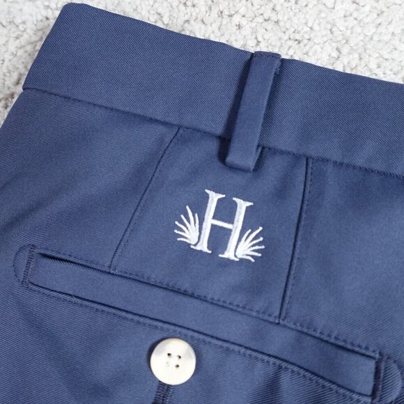 Peter Millar Shorts 38 Blue Solid EB82 8" in Embroidered "H" - Picture 11 of 11